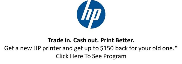 HP Printers, Trade In Program, Rebates